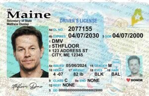 Maine Fake ID
